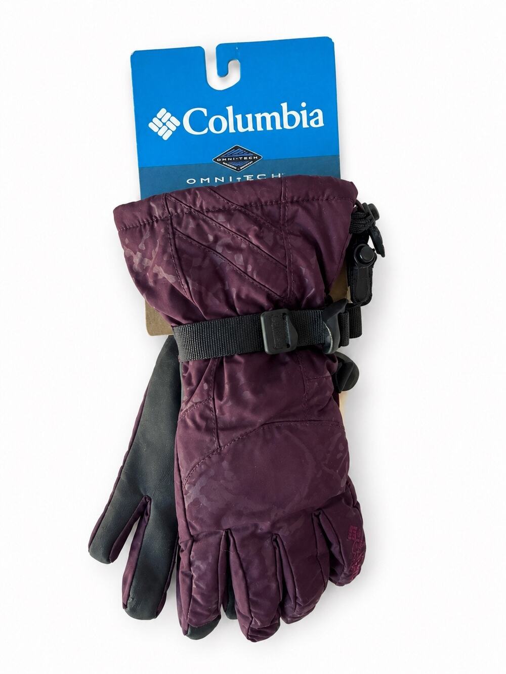Columbia Whirlibird Omni-Tech Women’s Ski Snow Gloves Plum Purple S NWT